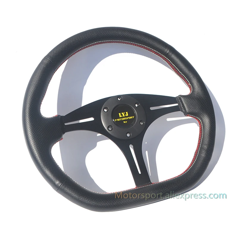 Сменный руль для автомобиля из натуральной кожи в форме D|trd steering|trd steering wheelcar wheel |