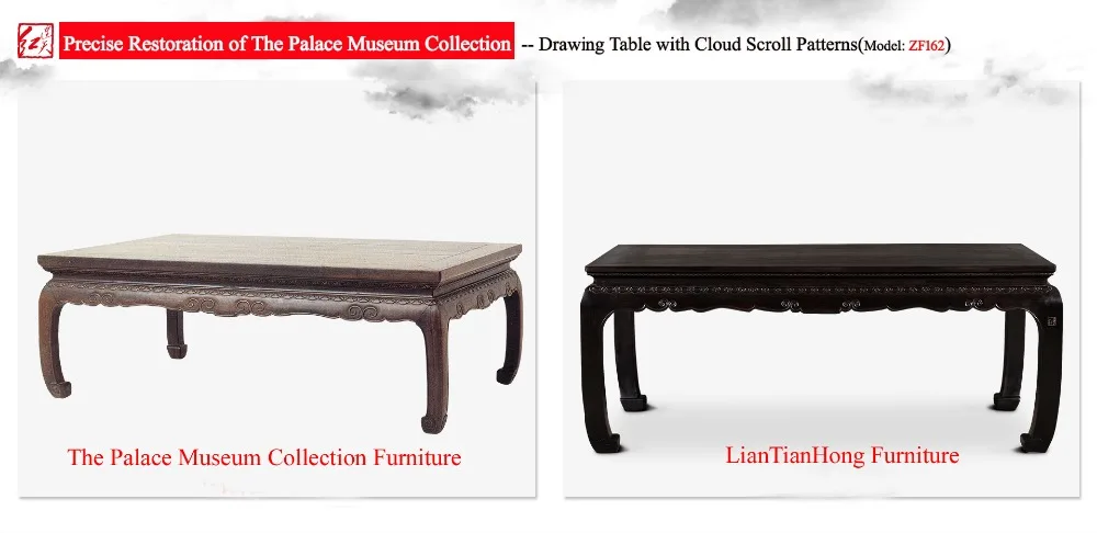 Стол для рисования с узорами в виде облаков классический китайский низкий винный