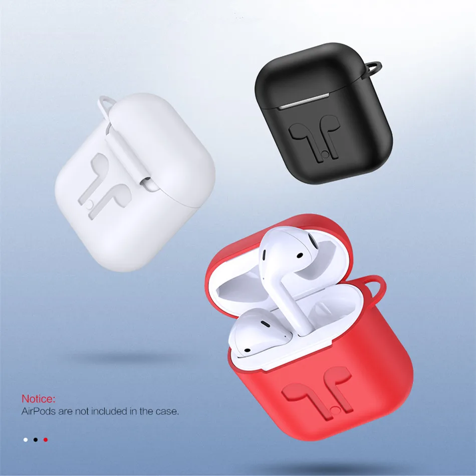 Чехол для наушников с зарядным устройством NTSPACE чехол Apple Airpods Air Pods мягкий