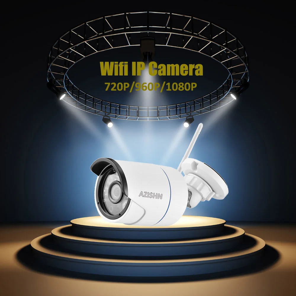 IP камера AZISHN Yoosee Wi Fi ONVIF 720P 960P 1080P беспроводная проводная P2P наружная металлическая