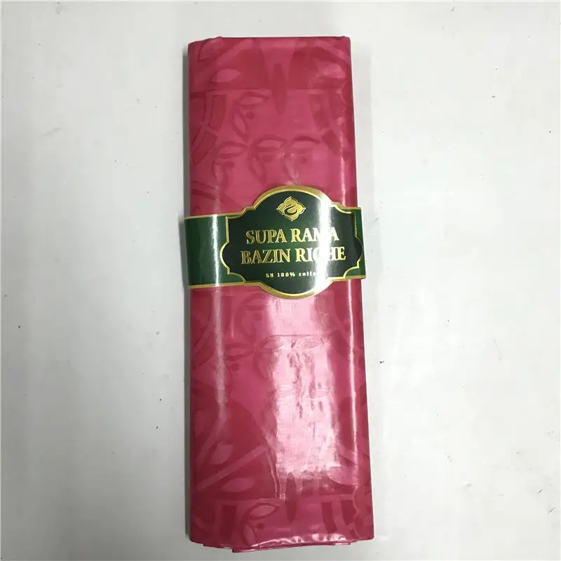 Блестящая кружевная ткань ручной работы Mali Bazin Нигерия атласная парчовая для