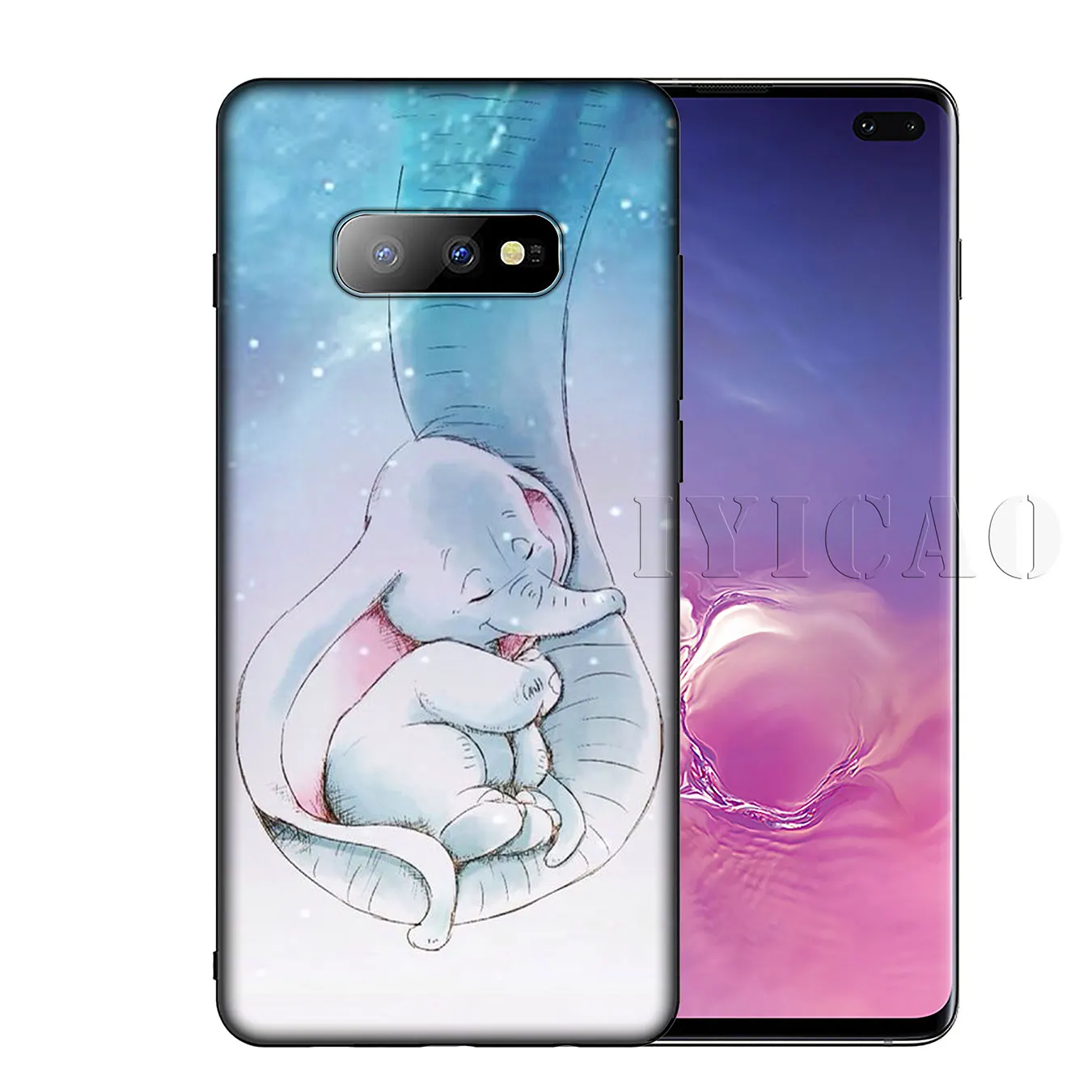IYICAO Dumbo Слон Мягкий силиконовый чехол для телефона Samsung Galaxy S20 Ultra S10 Lite S9 S8 Plus S6 S7 Edge