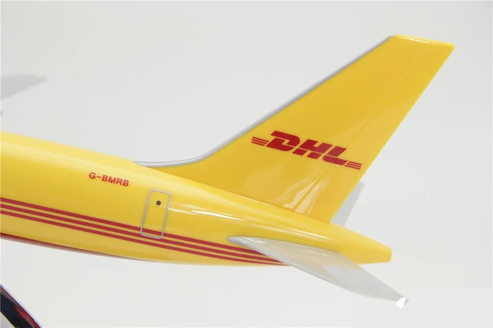 Детские игрушки 1:400 Boeing 757-200 B757 DHL экспресс- самолет 1/400 желтый самолет отлитая модель самолета игрушки для детей подарок