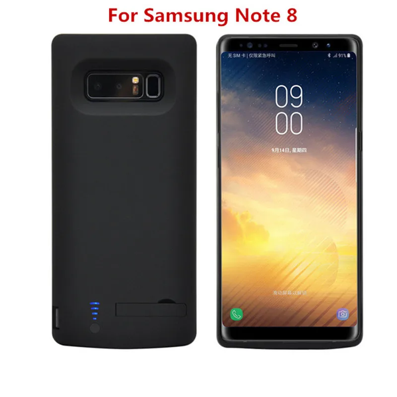 ZKFYS портативный Power Bank чехол для Samsung Galaxy Note 8 батарея 6500 мАч внешний зарядный