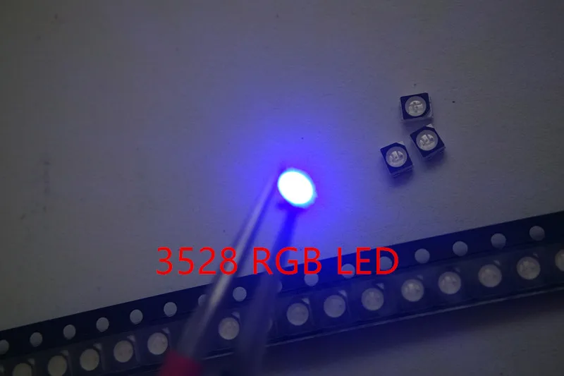 200 шт. Ультра яркий 3528 LED SMD RGB чип поверхностного монтажа светодиод СИД 1210 SMT шарик