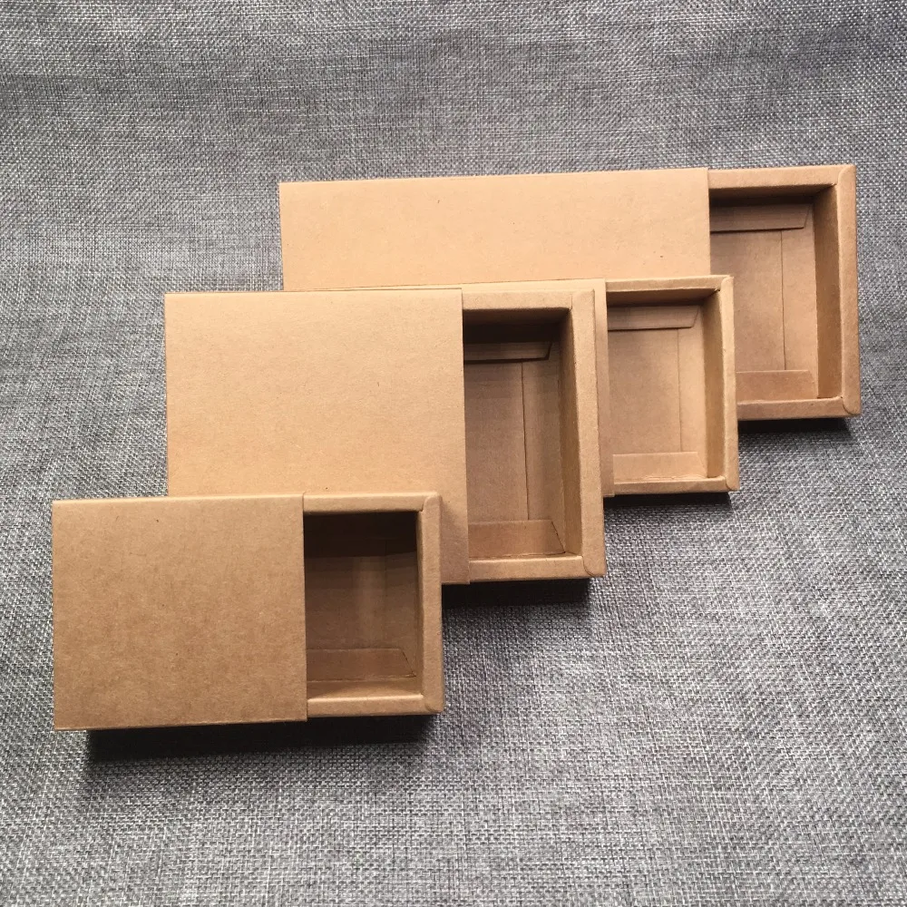 Ящики из крафт-бумаги 24 шт. пустые подарочные коробки для подарка мыла ручной