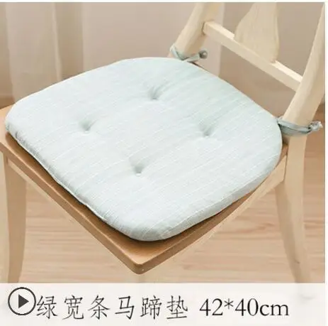 Сплошной цвет мягкий обеденный стул Губка Подушка для сидения стула татами офис