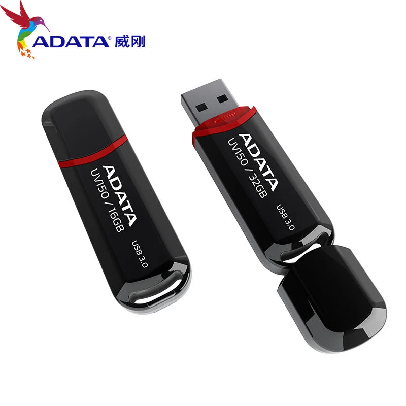 ADATA UV150 защелкивающаяся крышка 16 ГБ 32 USB флеш накопитель карта памяти USB3.0 90 МБ/с./с