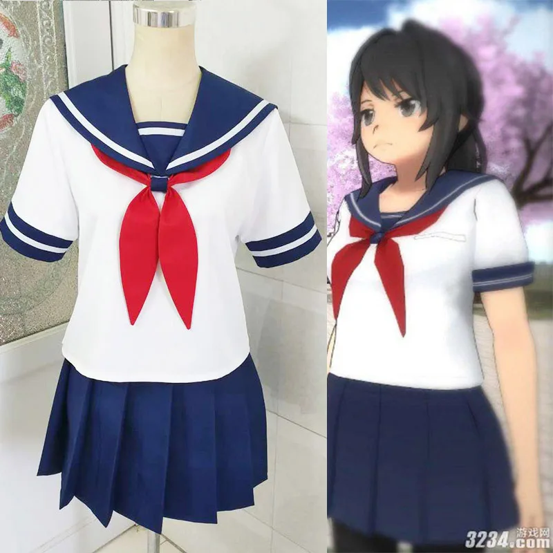 Yandere симулятор Ayano Aishi chan школьная форма для косплея любой размер по