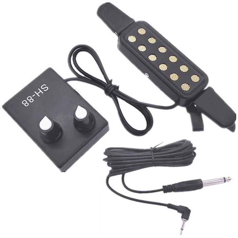 Классическая Народная Акустическая гитара звуковое отверстие пикап с