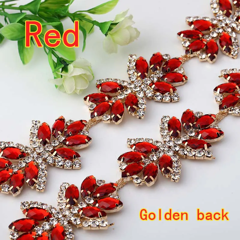 Прямые продажи с завода! Пришивная цепочка стразы из прозрачного стекла