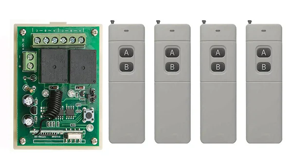 3000 м дальний пульт дистанционного управления Переключатель DC12V 2CH 10A реле передатчик и приемник света/лампа/окно/гаражные двери жалюзи