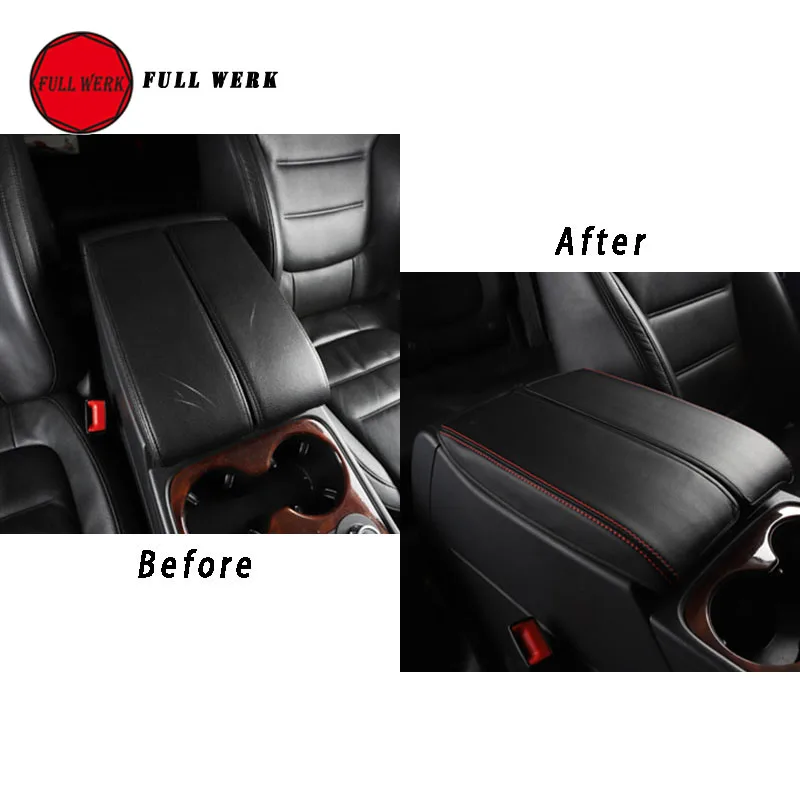 Кожаный чехол для автомобильного подлокотника 1 пара защитная крышка