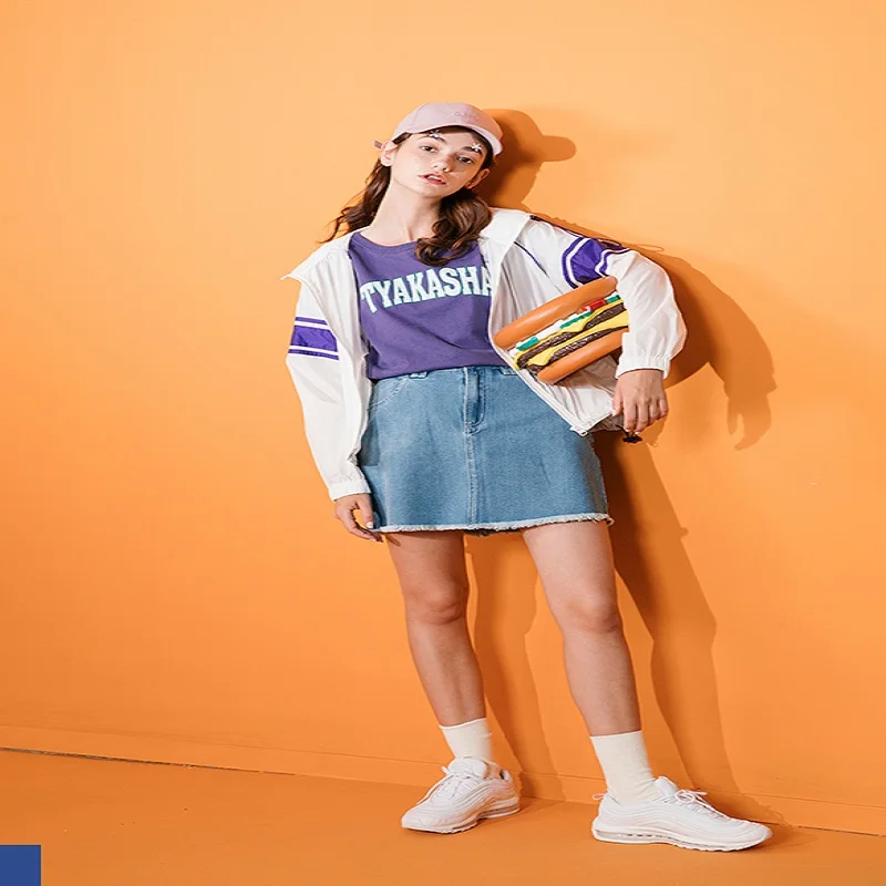 Летняя английская Мода Дизайн консервативный стиль женские джинсовые юбки с