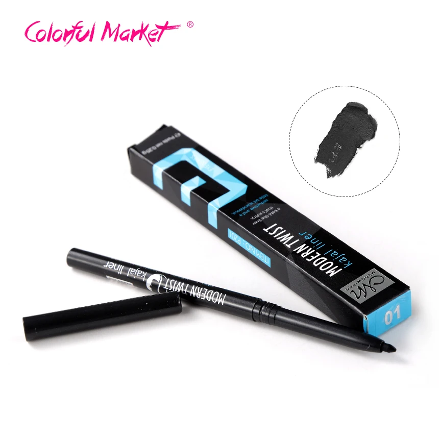 Водостойкая долговечная подводка для глаз черного и коричневого цвета гелевый