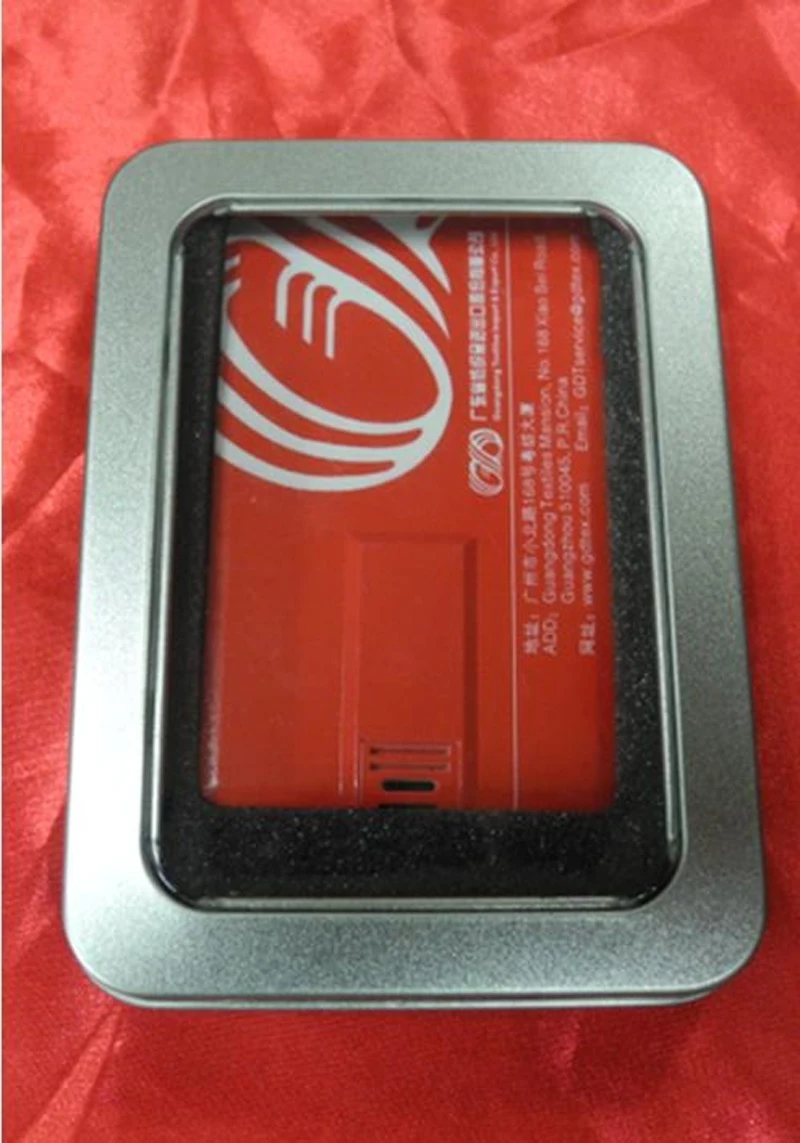 Металлическая прямоугольная коробка без логотипа с полным окошком 5 шт.