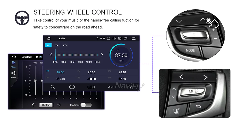 NaviFly ips экран DSP Android 9,0 Автомобильный мультимедийный плеер для Dacia Duster Logan Sandero Lada Xray 2 с Wifi gps навигационный микрофон