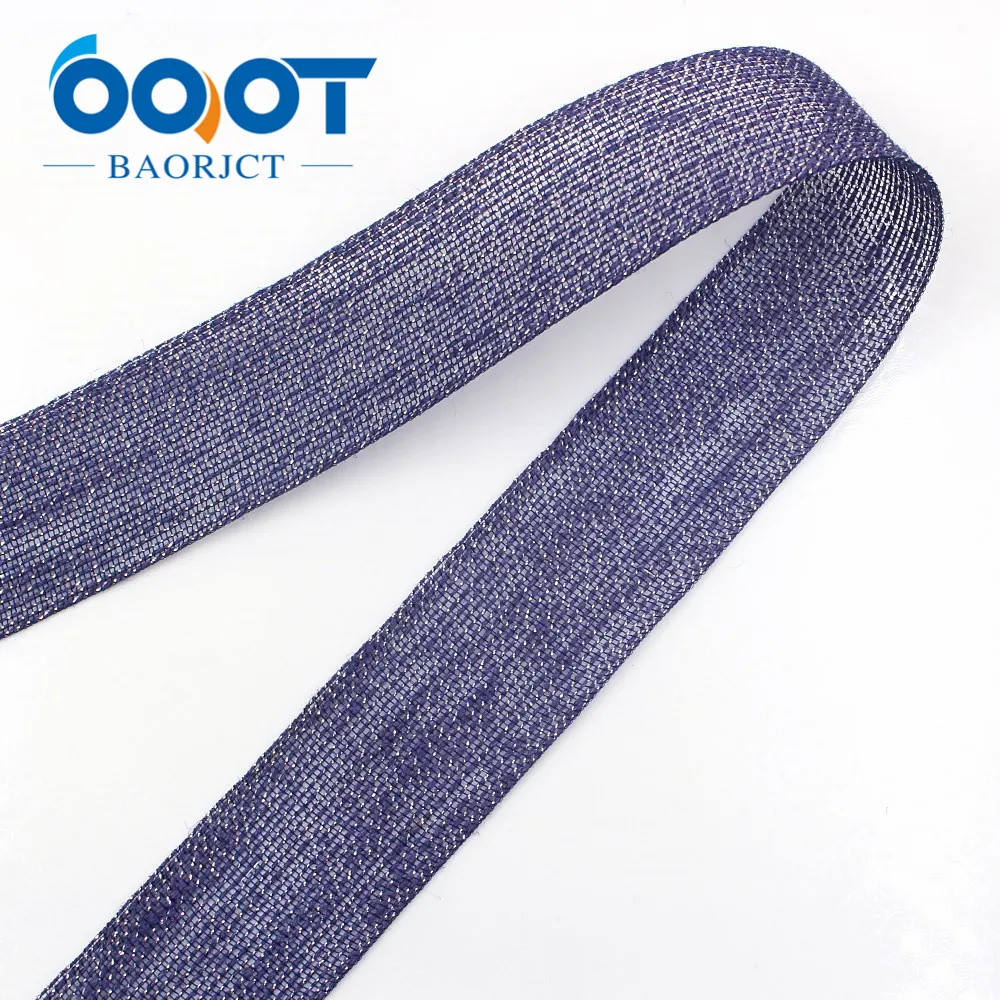 Льняная Блестящая лента OOOT BAORJCT 10 ярдов 38 мм ручная работа повязка на голову с