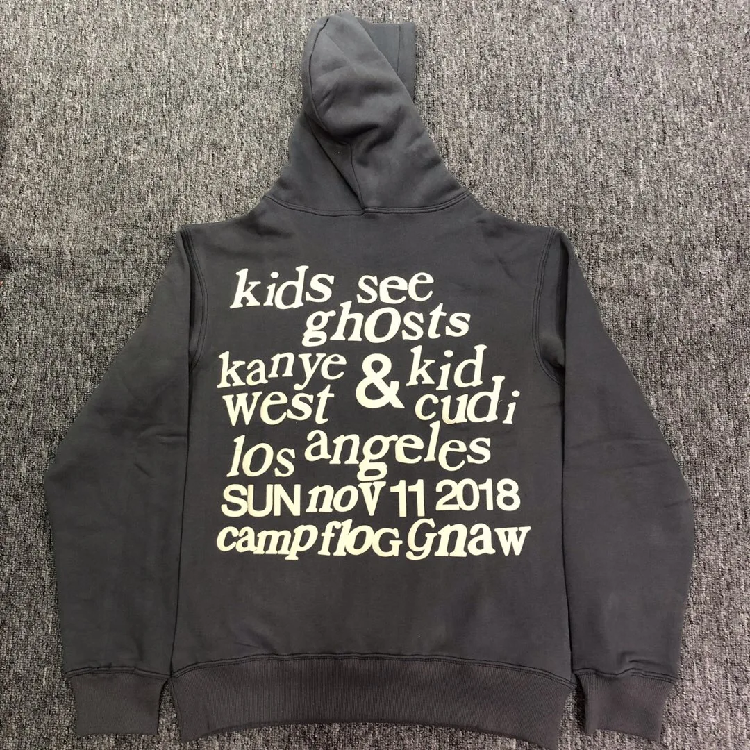 Kanye West & Kids/женские и мужские толстовки с надписью See Ghosts в стиле хип хоп хлопковый
