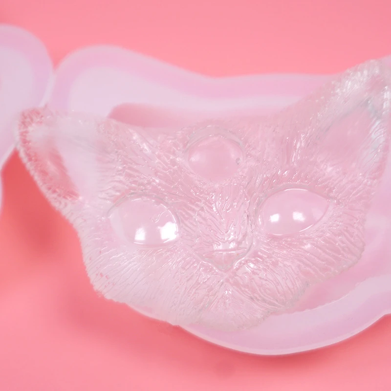 Дьявол головой кота формочка для силиконовой Подвески DIY украшения глины