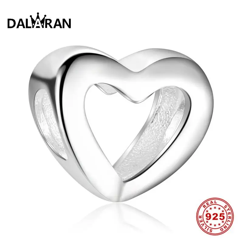 DALARAN DIY Браслеты Любовь талисманы 925 пробы серебряные ажурные Бусины Подходят оригинальное ожерелье для женщин ювелирные изделия подарок