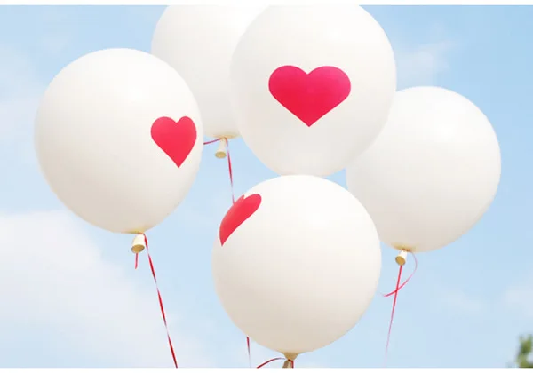 

50PCS Lovely Round Heart Balloons Valentines Red Ballons Red Heart Latex Ballon christmas Wedding Propose Marriage foil balloons