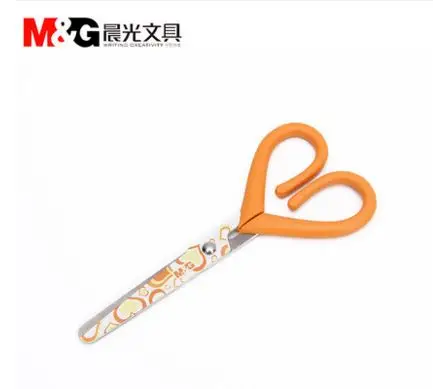 M & G ножницы в форме сердца безопасные для студентов|safety scissors|student scissorsscissor print |