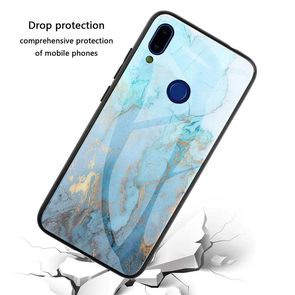 KISSCASE Fashion Marble Case For Xiaomi Redmi Note 5A Pocophone F1 Mi A1 Gradient Glass 8 Se Pro 5S Funda |