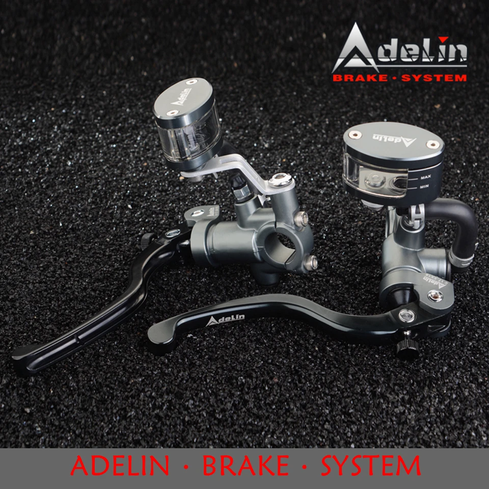 

Adelin PX-1G 17.5*18MM Brake Master Cylinder Universal 17.5MM Motorcycle Hydraulic brake pump For Honda R6 FZ6 GSXR600 ZX-6R Z80