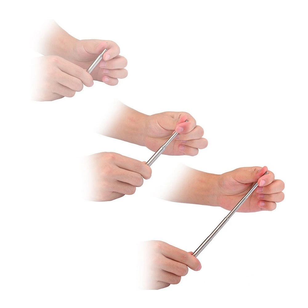 1 шт. телескопическая эластичный металлическая соломинка многоразовые питьевые