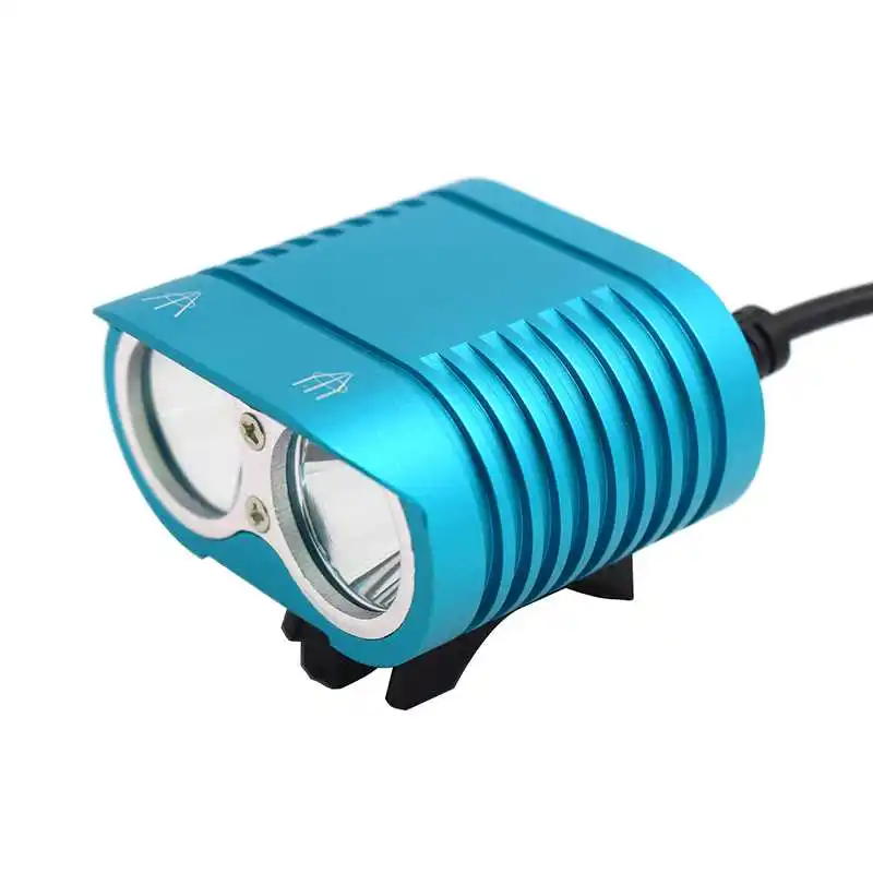 blue WasaFire 2* XM-L2 светодиодный велосипед светодиодный передний светильник s велосипед светильник MTB Велоспорт 3800Lm головной светильник езда на горном велосипеде Предупреждение Спорт велосипед светильник - Цвет: blue