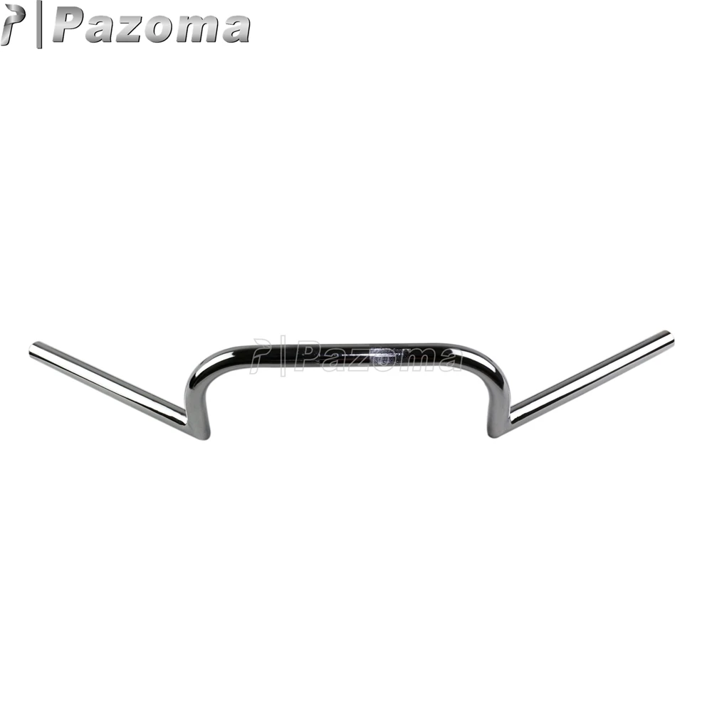 7/8 &quotили 1&quot Хром Черный мотоцикл Clubman руль 22 мм/25 мм ручки для Harley Triumph Chopper Bobber