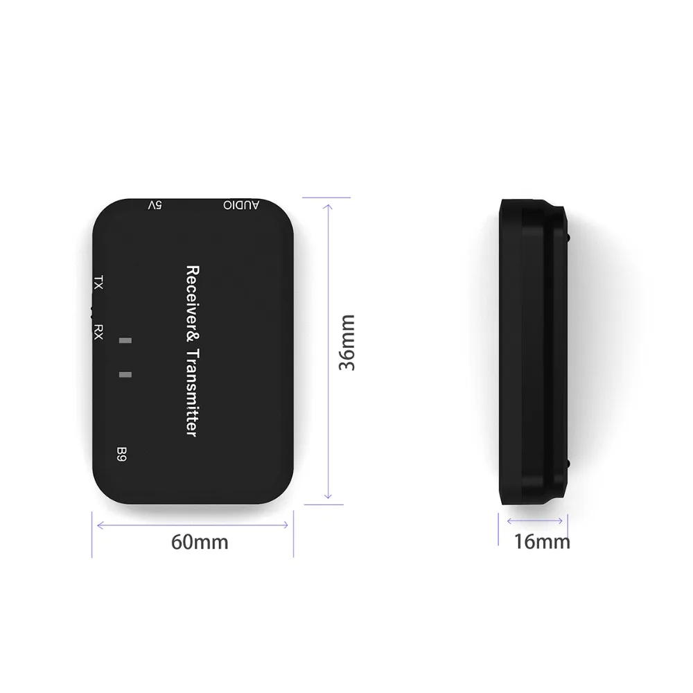 Elistooop 2 In 1 Wireless Stereo Audio Receiver Music Bluetooth Transmitter Adapter For Mobile Phones Laptop | Электроника