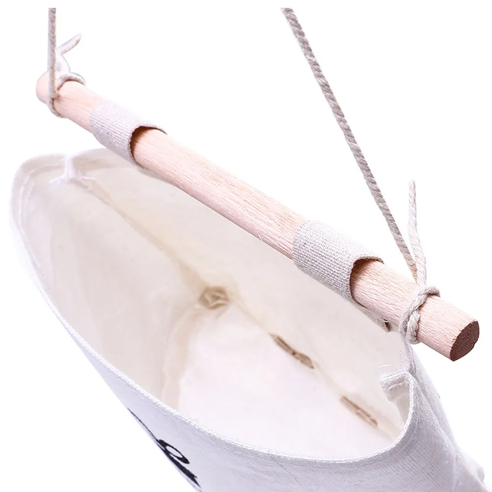 Подвесная настенная коробка из льняной ткани корзина для хранения контейнер