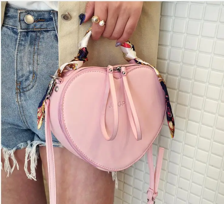 1 шт. женская маленькая сумка Кроссбоди с цепочкой в форме сердца и