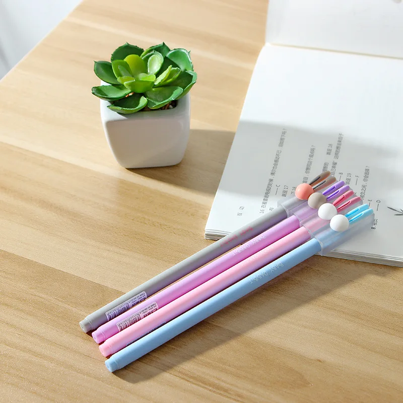 2X свежая мультяшная длинная Ушная голова кролика силиконовая гелевая ручка