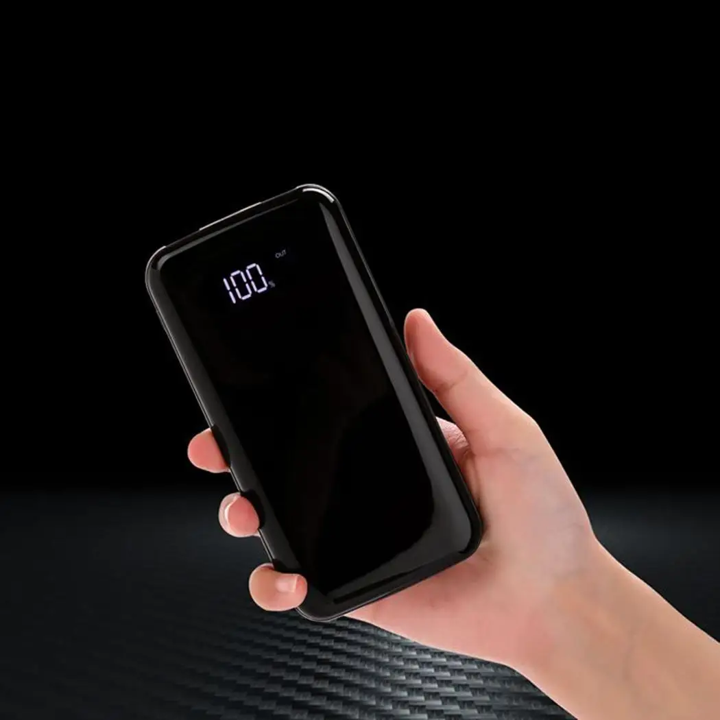 Power Bank 20000 мАч с цифровым дисплеем Портативный внешний аккумулятор Тип C 5 V 3A power bank