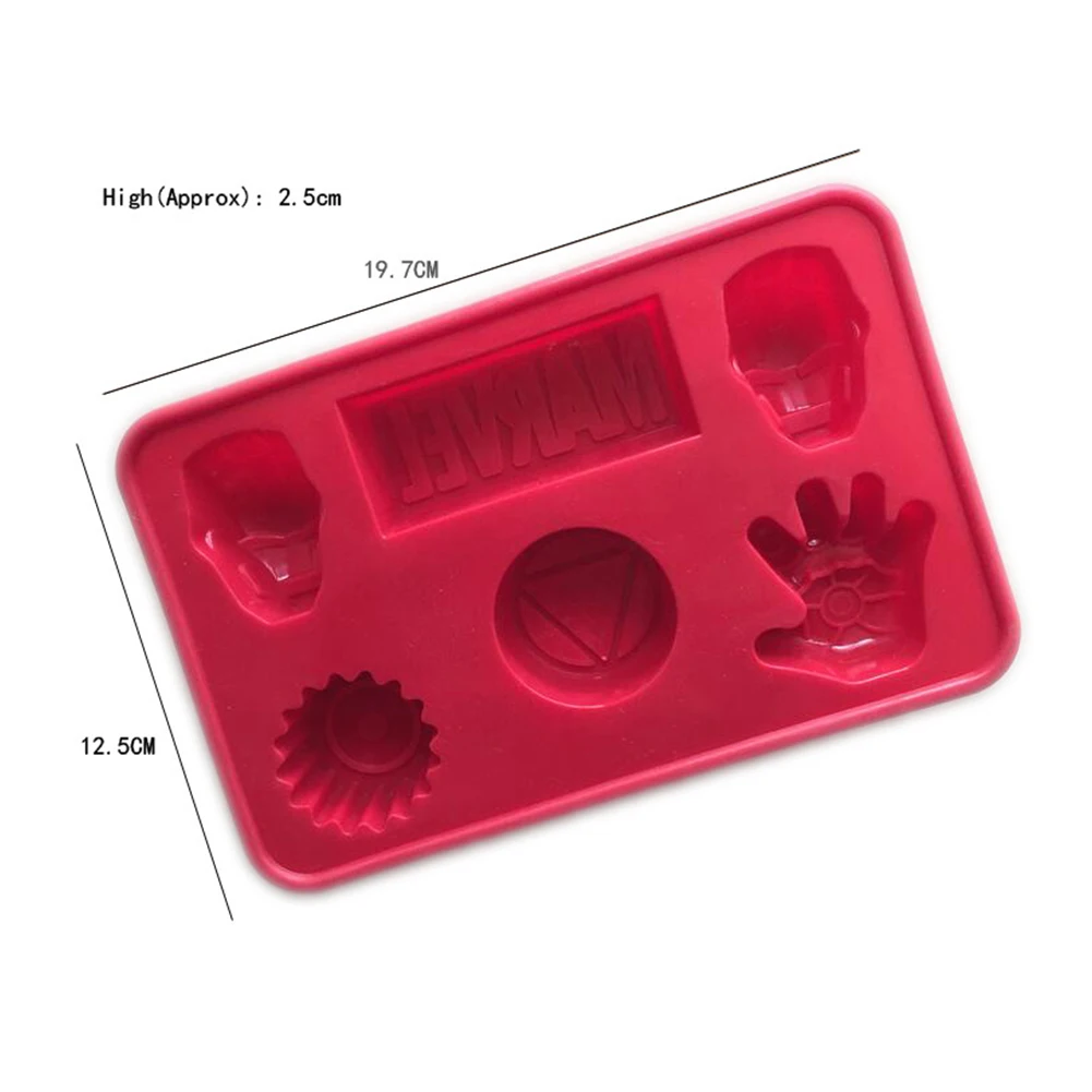 Железный человек торт формы силиконовые для конфеты шоколадные выпечки 6 полости