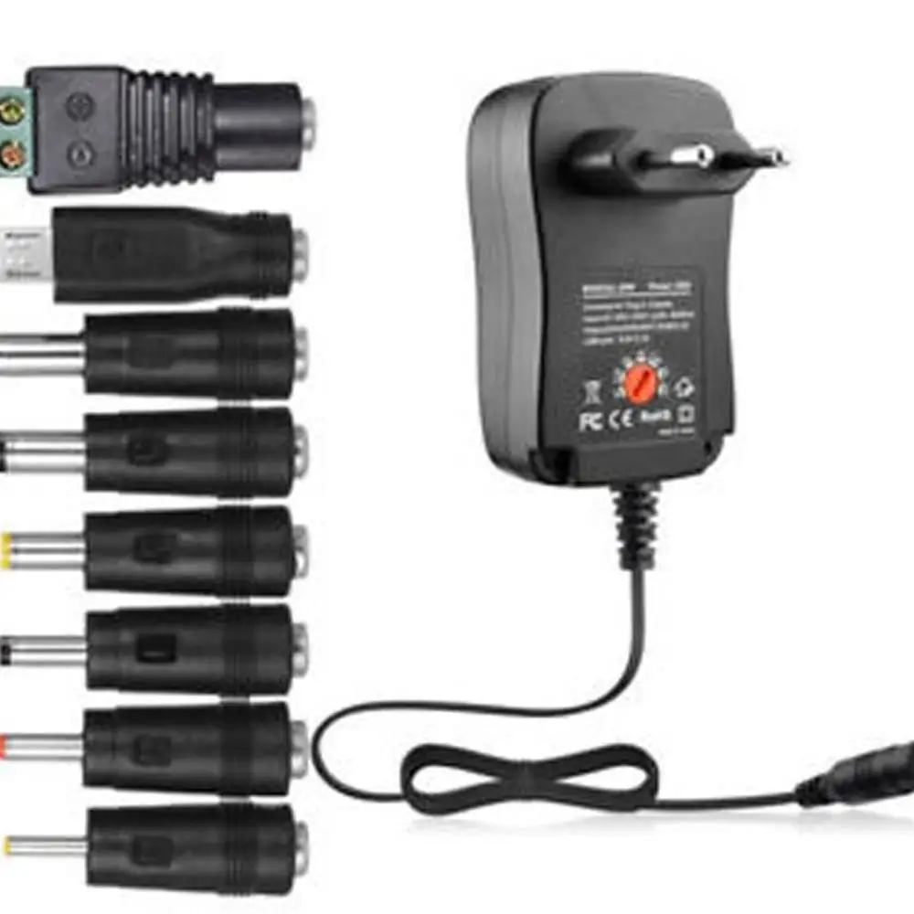 30 Вт универсальный адаптер питания AC/DC 3V/4 5 V/6V/7 V/9V/12V 1.5A регулируемый|Адаптеры AC/DC| |