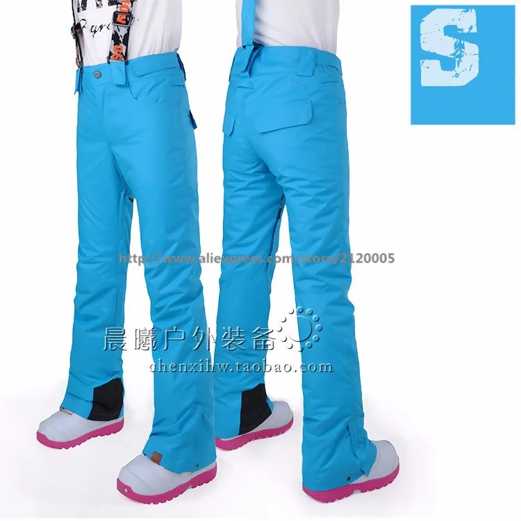 Женские зимние лыжные штаны GSOU SNOW водонепроницаемые и ветрозащитные утепленные