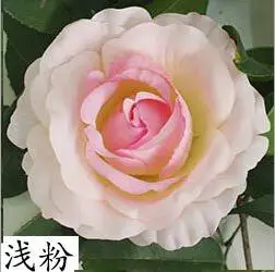 Light Pink 7 шт. большой искусственный цветок розы головы Шелковый цветок настенный Декор Флорес фон DIY дорога светодиодные декорации, свадебное украшение розы Цветочные - Цвет: Light Pink