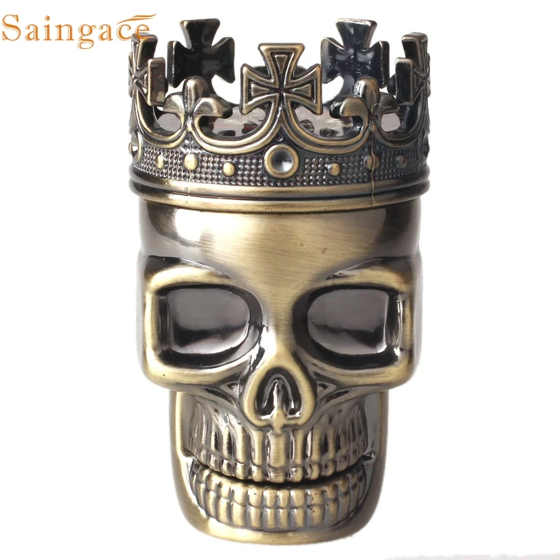 Милый металлический детектор дыма с изображением корицы короля черепа ручная