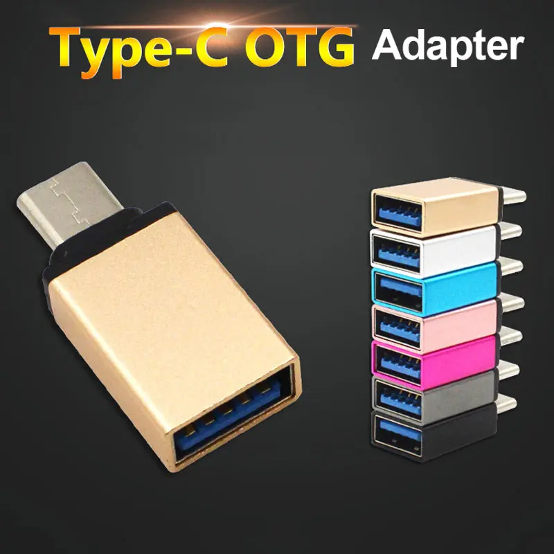 Мини USB 3 1 Type C кабель адаптер к 0 алюминиевого сплава OTG конвертер для всех тип c