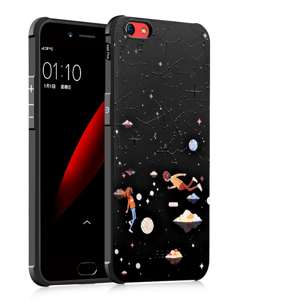 Ipngve Роскошные 3D узор силиконовые антидетонационных телефон чехол для OPPO R9S Coque В