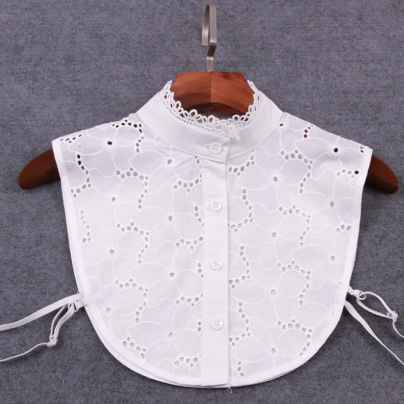 Новый модный ложный воротник белый кружевной воротник-стойка съемный лацкан