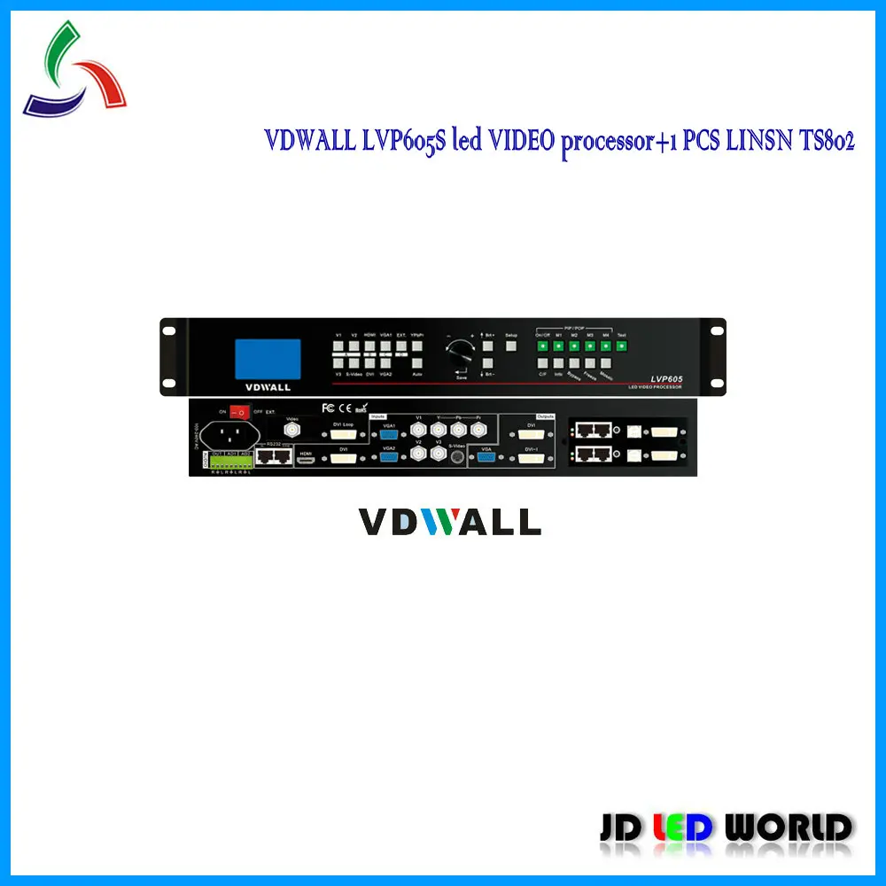 LVP605S светодиодный видеопроцессор с linsn отправка карты TS802 Бесплатная доставка|led