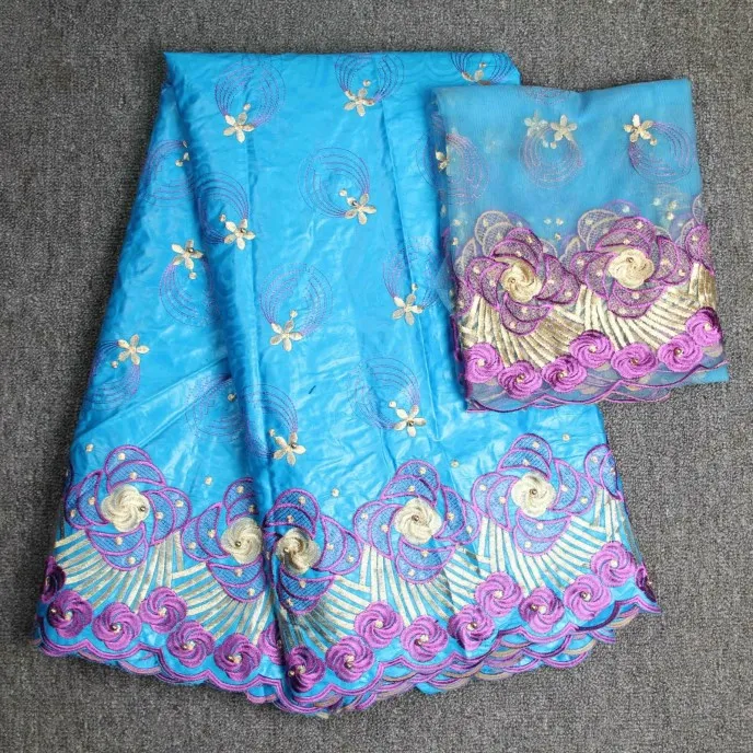 2018 New African Bazin Riche Getzner Lace Fabric With Embroidery French Net for dress Tulle Black/pink | Дом и сад