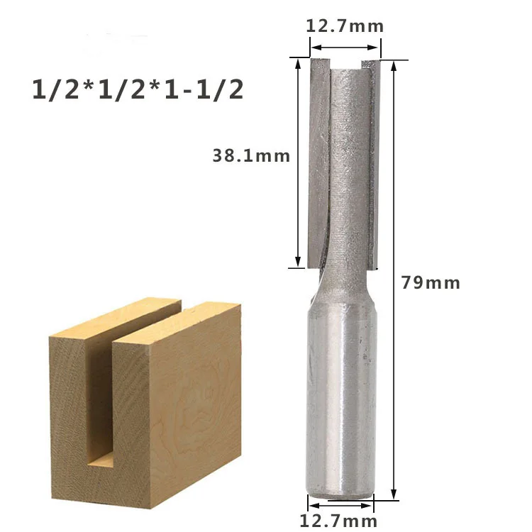 1/2 Shank Extra Long Flush Trim Lengthened Straight Router Bit Carving CNC 12.7mm Bearing Trimming Milling Cutter tool 80921 | Инструменты