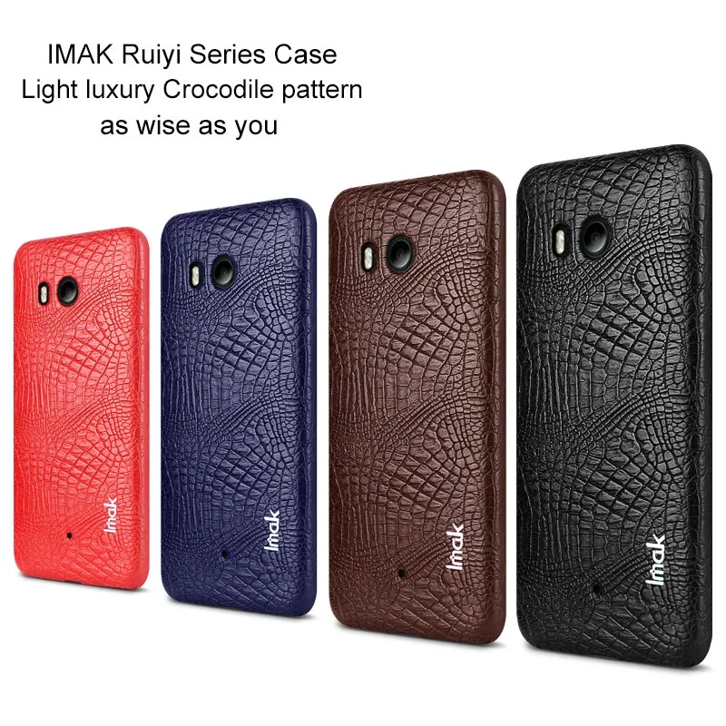 IMAK Ruiyi Series for HTC U11 Crocodile Leather Coated PC Hard Cover - 5.5 inch |
