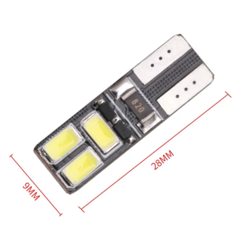 2x T10 5630 6smd canbus Светодиодная лампа для дверсветильник в белый боковой габаритный